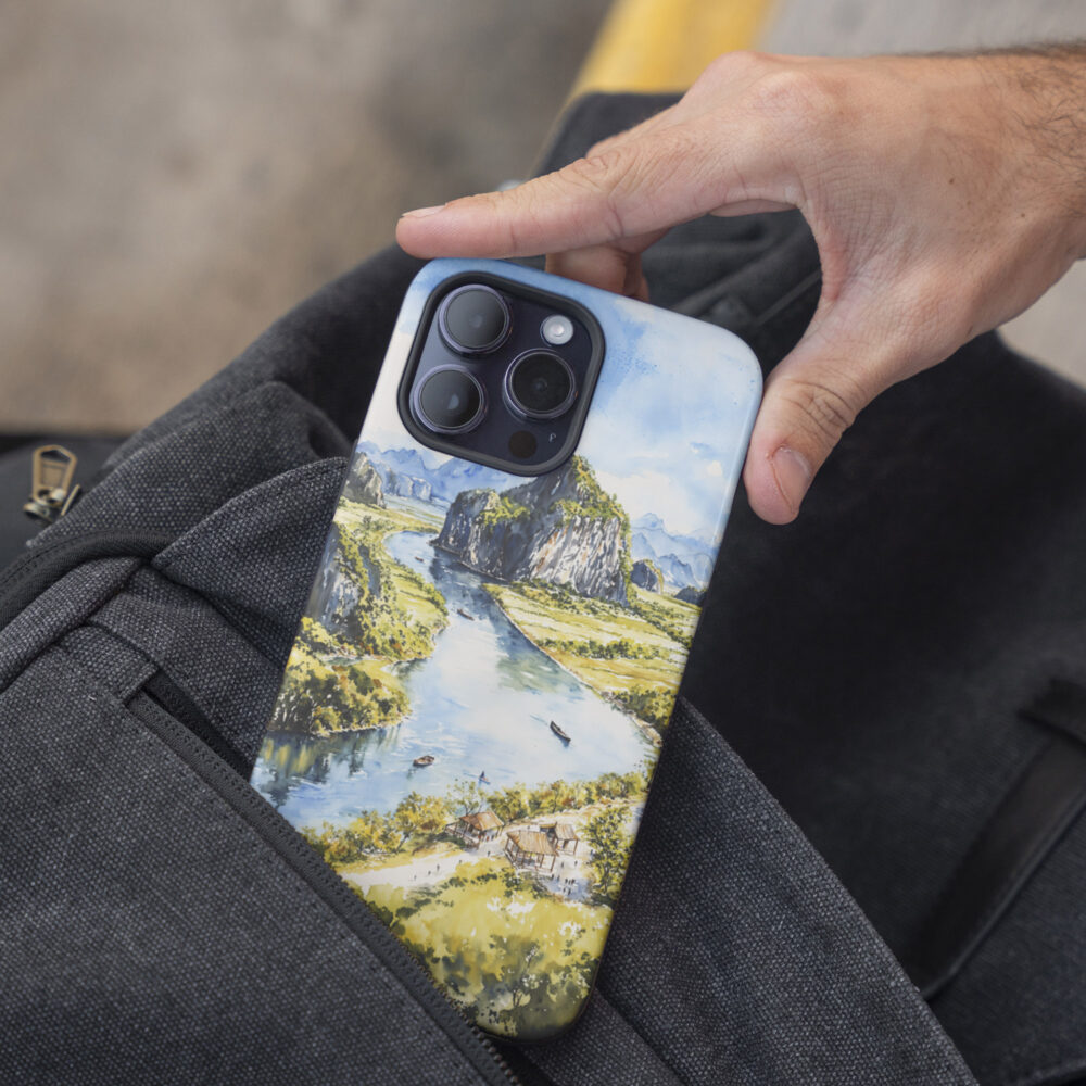 05 - Tam Coc Ninh Binh Vietnam Watercolor Art Phone Case - Pocket.jpg 05 - Tam Coc Ninh Binh Vietnam Watercolor Art Phone Case - Pocket.jpg