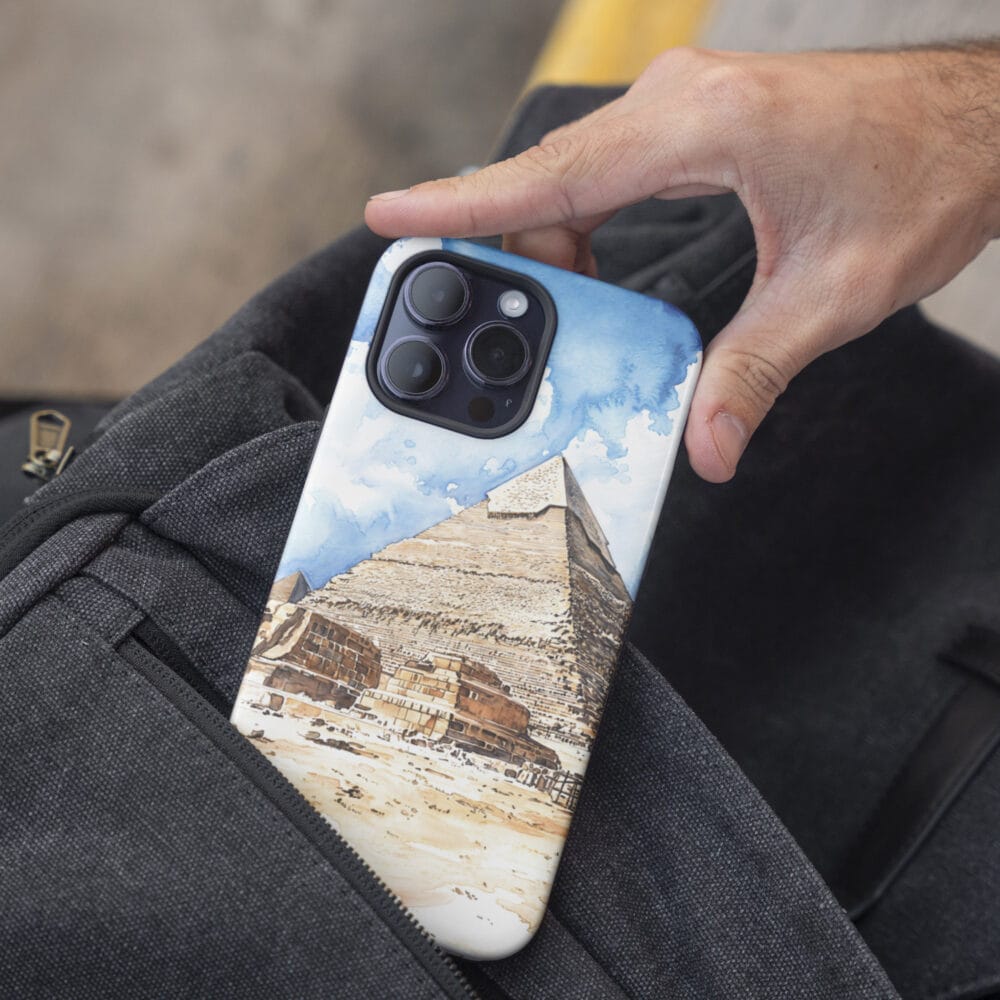 05 - The Pyramids of Giza Watercolor Art Phone Case - Pocket.jpg 05 - The Pyramids of Giza Watercolor Art Phone Case - Pocket.jpg