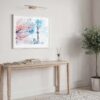 05 - Tokyo Skytree During Sakura Season Watercolor Art - Horizontal Art - Digital Download - Hallway.jpg