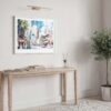 05 - Tokyo Tower Watercolor Art - Horizontal Art - Digital Download - Hallway.jpg