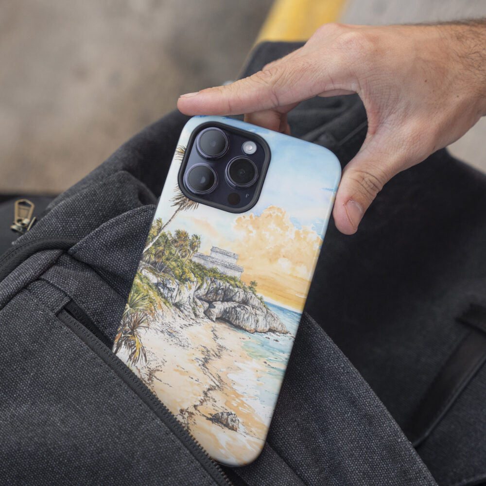 05 - Tulum Mexico Watercolor Art Phone Case - Pocket.jpg 05 - Tulum Mexico Watercolor Art Phone Case - Pocket.jpg