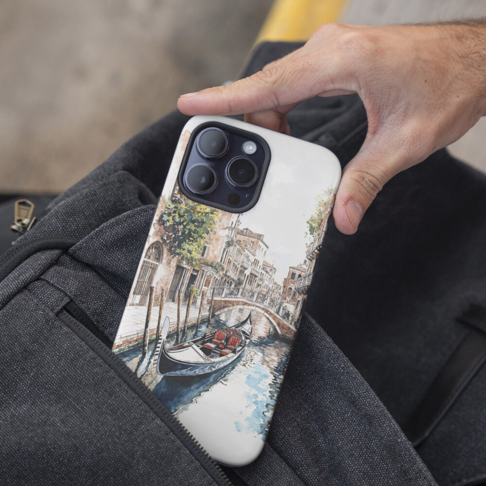 05 - Venice Gondola - Watercolor Art Phone Case - Pocket.jpg 05 - Venice Gondola - Watercolor Art Phone Case - Pocket.jpg