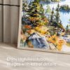 06 - Adirondack Mountains Watercolor - Horizontal Art - Digital Download - Detail Zoom.jpg