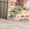 06 - Arches National Park Watercolor - Horizontal Art - Digital Download - Detail Zoom .jpg