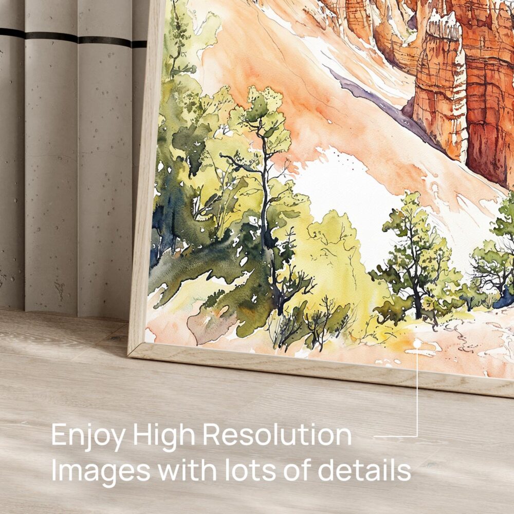 06 - Bryce Canyon National Park Watercolor - Horizontal Art - Digital Download - Detail Zoom.jpg 06 - Bryce Canyon National Park Watercolor - Horizontal Art - Digital Download - Detail Zoom.jpg