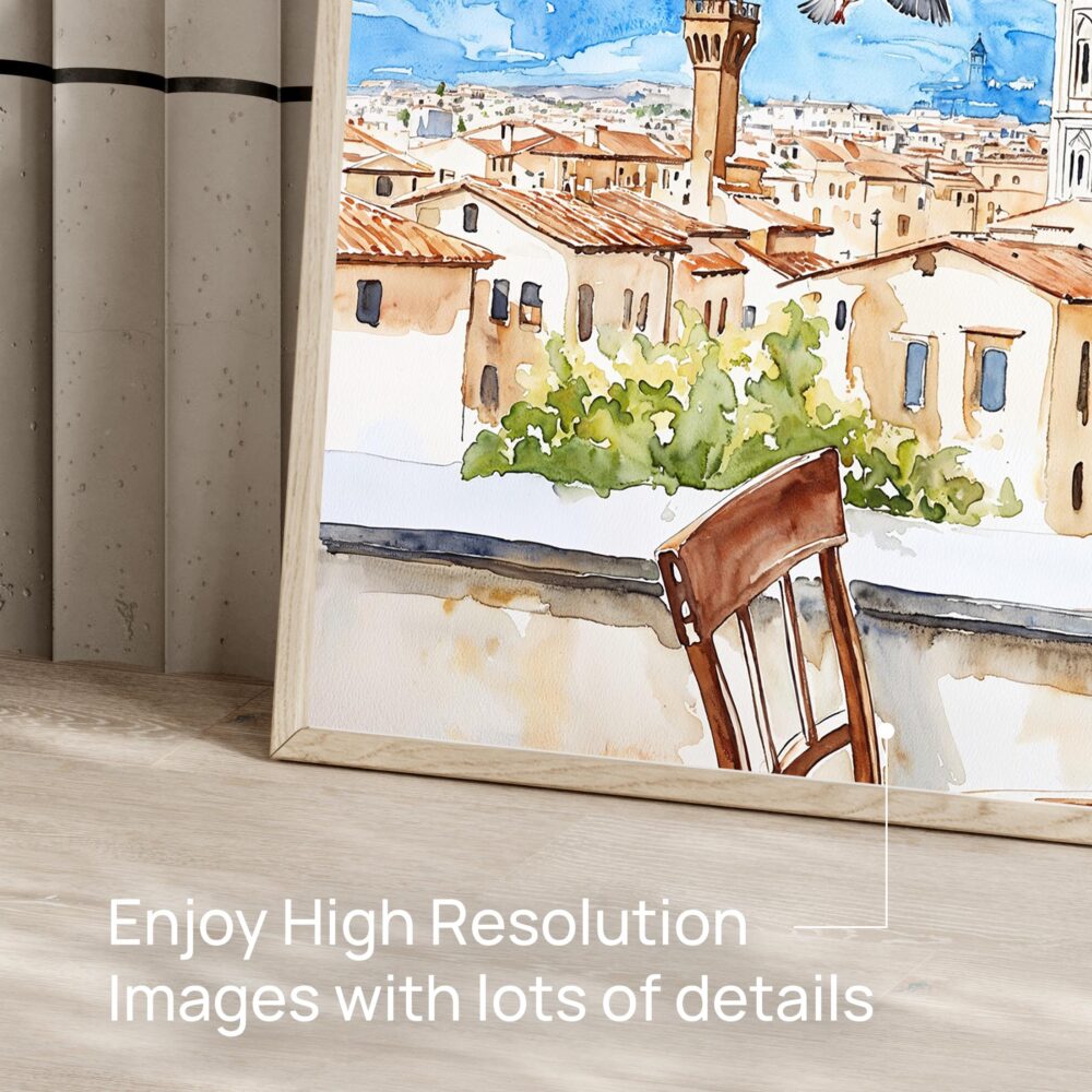 06 - Florence Cathedral Watercolor Art - Horizontal Art - Digital Download - Detail Zoom .jpg 06 - Florence Cathedral Watercolor Art - Horizontal Art - Digital Download - Detail Zoom .jpg