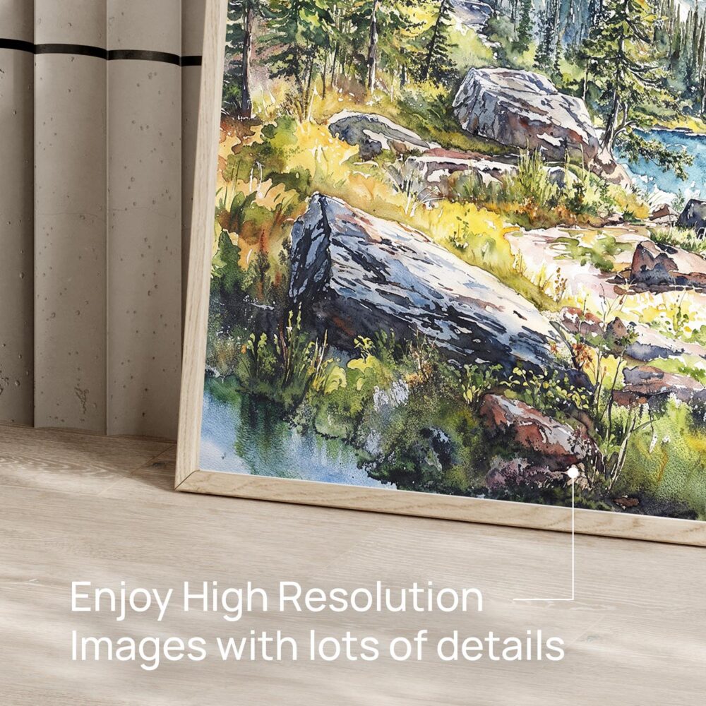 06 - Glacier National Park Watercolor - Horizontal Art - Digital Download - Detail Zoom.jpg 06 - Glacier National Park Watercolor - Horizontal Art - Digital Download - Detail Zoom.jpg