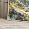 06 - Glacier National Park Watercolor - Horizontal Art - Digital Download - Detail Zoom.jpg