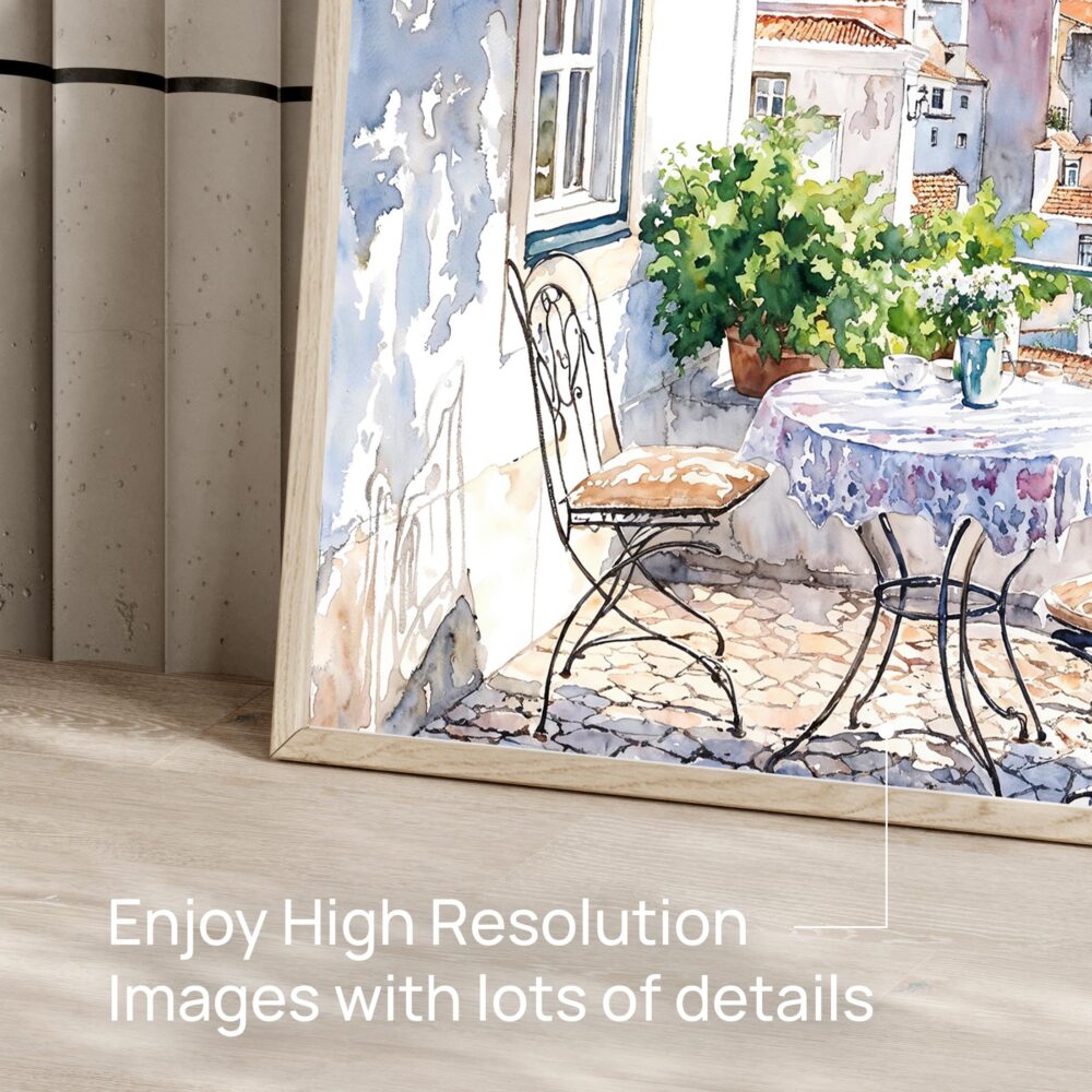 06 - Lisbon Portugal Watercolor Art - Horizontal Art - Digital Download - Detail Zoom .jpg 06 - Lisbon Portugal Watercolor Art - Horizontal Art - Digital Download - Detail Zoom .jpg