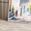 06 - Lisbon Tram 28 Watercolor Art - Horizontal Art - Digital Download - Detail Zoom .jpg