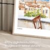 06 - Morning Coffee in Florence Italy with Cathedral Watercolor Art - Horizontal Art - Digital Download - Detail Zoom .jpg