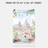 06 - Morning Coffee in Florence Watercolor Art - Digital Download - Print Size.jpg