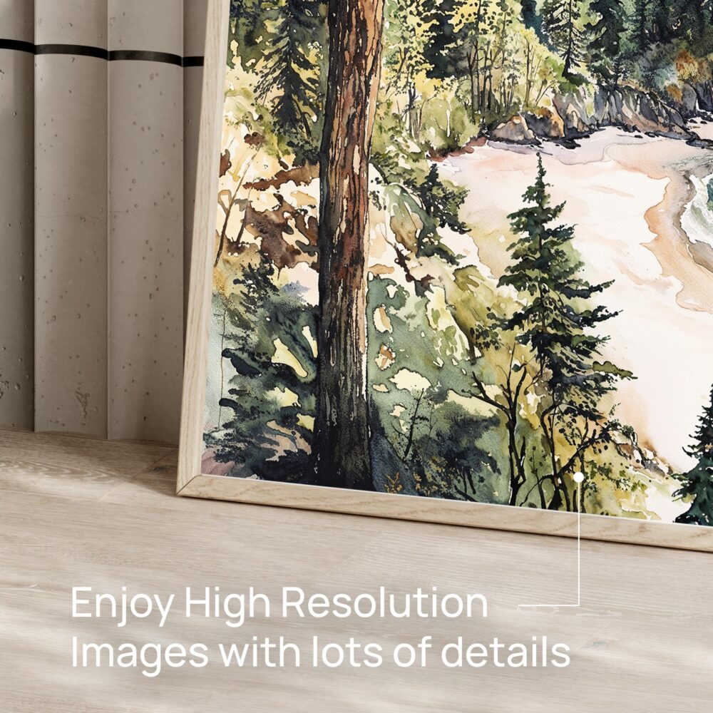 06 - Olympic National Park Watercolor - Horizontal Art - Digital Download - Detail Zoom .jpg 06 - Olympic National Park Watercolor - Horizontal Art - Digital Download - Detail Zoom .jpg