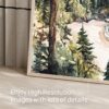 06 - Olympic National Park Watercolor - Horizontal Art - Digital Download - Detail Zoom .jpg