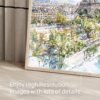 06 - Paris Skyline Watercolor Art - Horizontal Art - Digital Download - Detail Zoom .jpg