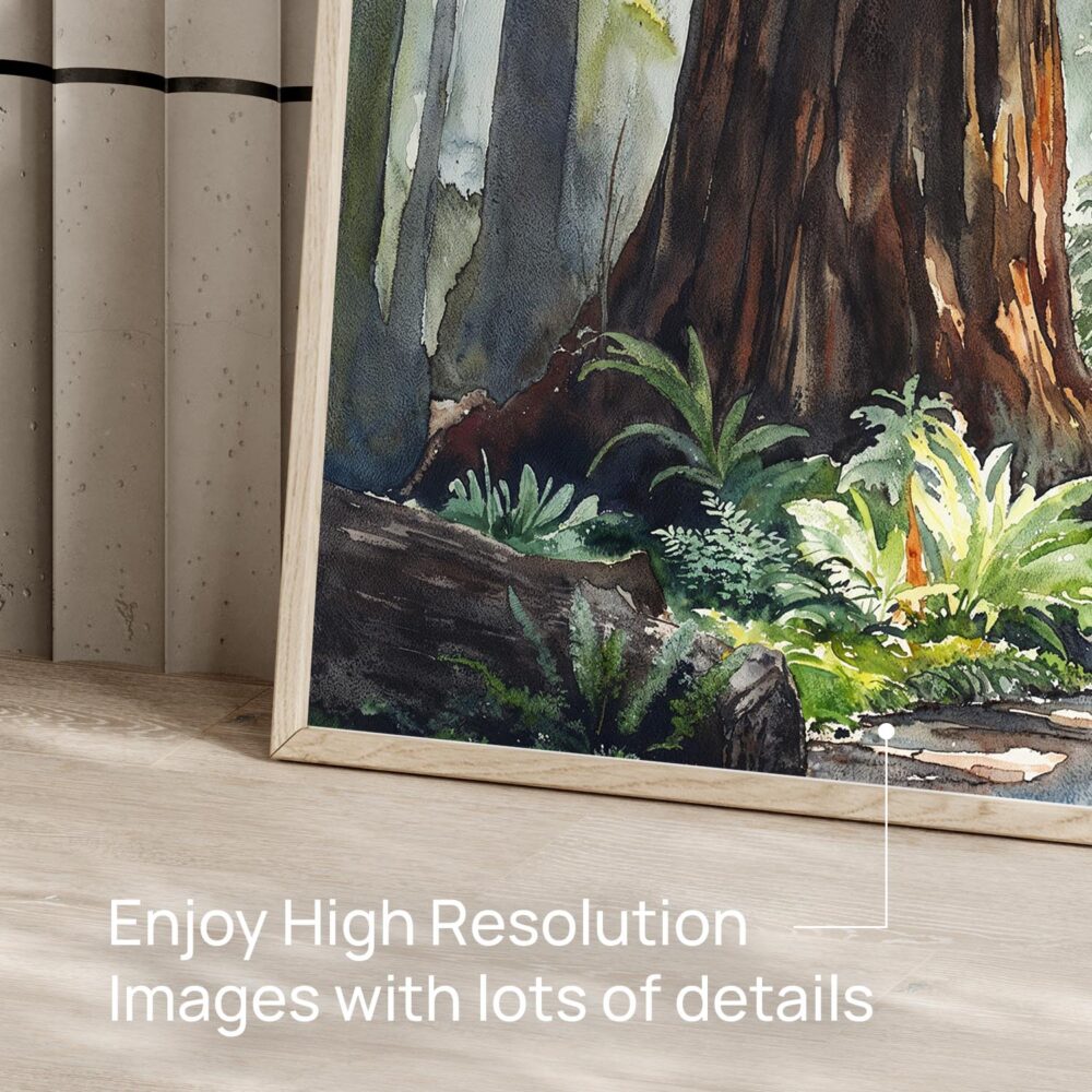 06 - Redwood National Park Watercolor - Horizontal Art - Digital Download - Detail Zoom.jpg 06 - Redwood National Park Watercolor - Horizontal Art - Digital Download - Detail Zoom.jpg