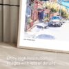 06 - San Francisco Lombard Street Watercolor Art - Horizontal Art - Digital Download - Detail Zoom .jpg