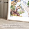 06 - Santorini Watercolor Art - Horizontal Art - Digital Download - Detail Zoom .jpg