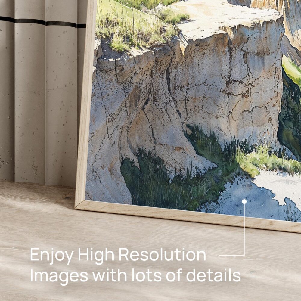 06 - Theodore Roosevelt National Park Watercolor - Horizontal Art - Digital Download - Detail Zoom.jpg 06 - Theodore Roosevelt National Park Watercolor - Horizontal Art - Digital Download - Detail Zoom.jpg