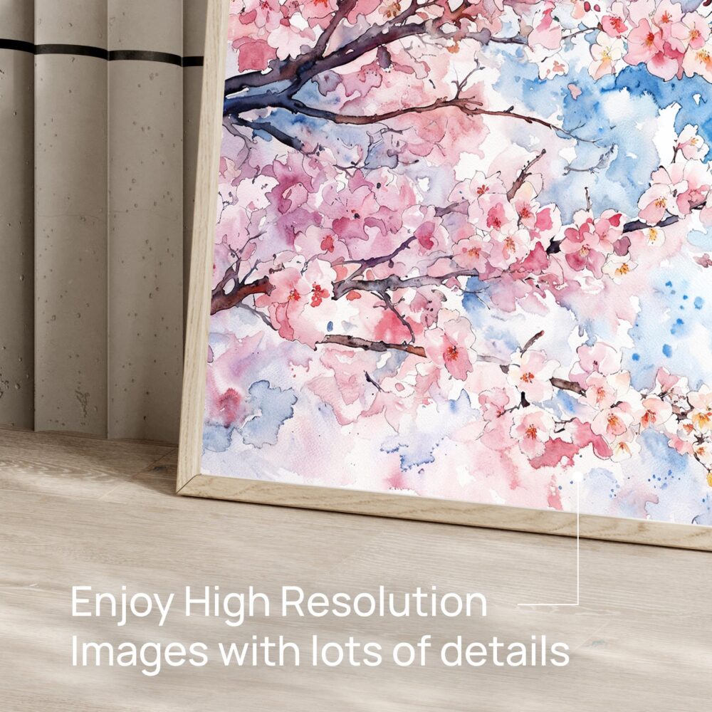 06 - Tokyo Skytree During Sakura Season Watercolor Art - Horizontal Art - Digital Download - Detail Zoom .jpg 06 - Tokyo Skytree During Sakura Season Watercolor Art - Horizontal Art - Digital Download - Detail Zoom .jpg