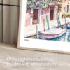 06 - Venice Italy Canals Watercolor Art - Horizontal Art - Digital Download - Detail Zoom .jpg