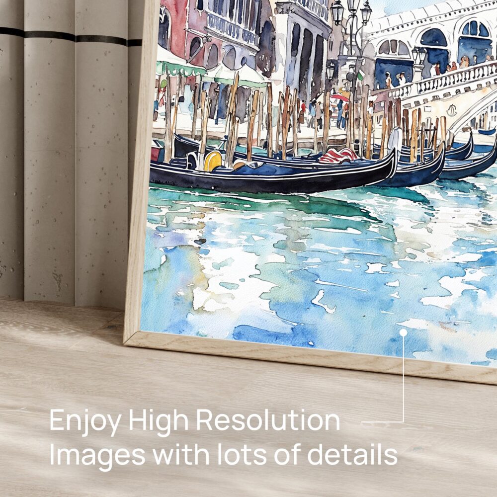 06 - Venice Italy Rialto Bridge Watercolor Art - Horizontal Art - Digital Download - Detail Zoom .jpg 06 - Venice Italy Rialto Bridge Watercolor Art - Horizontal Art - Digital Download - Detail Zoom .jpg