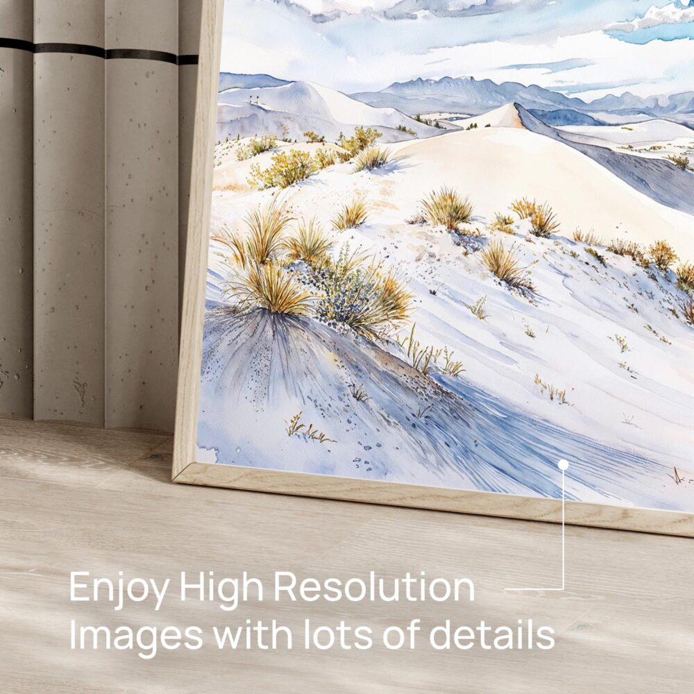 06 - White Sands National Park Watercolor - Horizontal Art - Digital Download - Detail Zoom.jpg 06 - White Sands National Park Watercolor - Horizontal Art - Digital Download - Detail Zoom.jpg