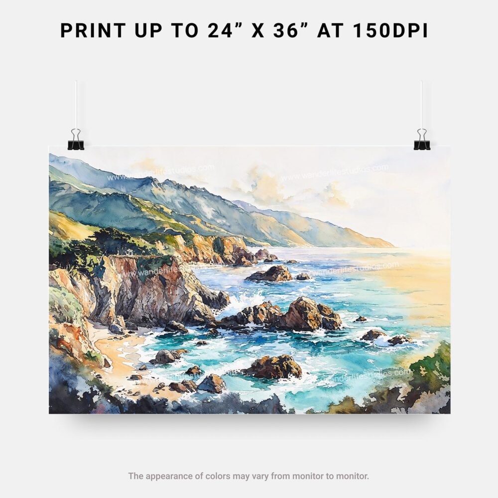 07 - Big Sur Watercolor - Horizontal Art - Digital Download - Print Size.jpg 07 - Big Sur Watercolor - Horizontal Art - Digital Download - Print Size.jpg