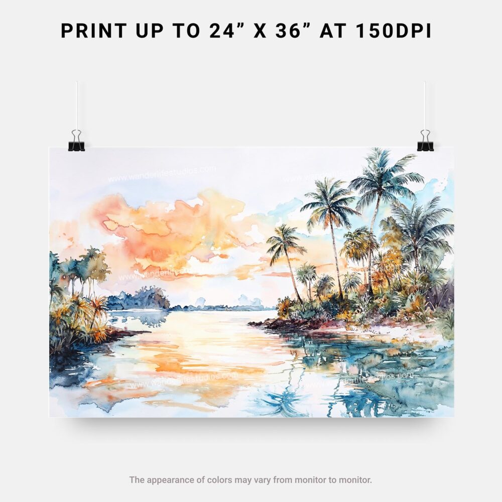 07 - Biscayne National Park Watercolor - Horizontal Art - Digital Download - Print Size.jpg 07 - Biscayne National Park Watercolor - Horizontal Art - Digital Download - Print Size.jpg