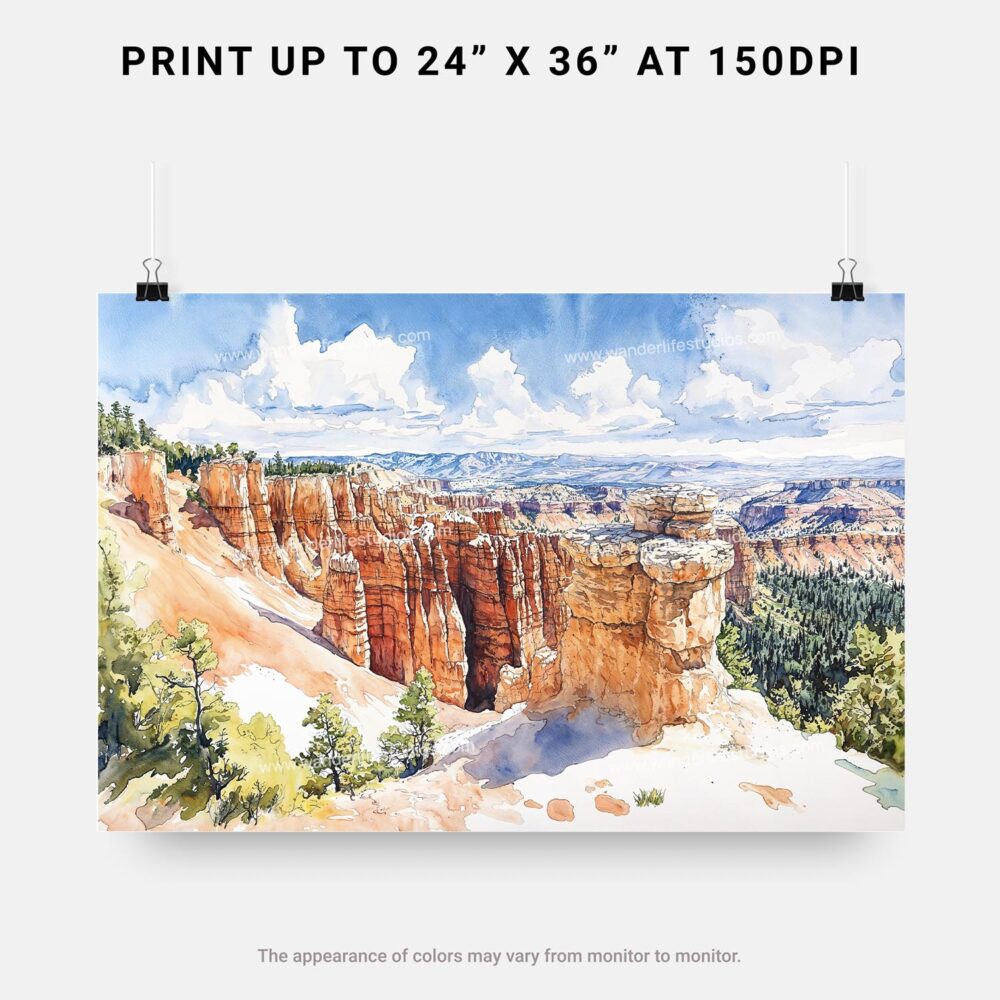 07 - Bryce Canyon National Park Watercolor - Horizontal Art - Digital Download - Print Size.jpg 07 - Bryce Canyon National Park Watercolor - Horizontal Art - Digital Download - Print Size.jpg