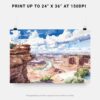 07 - Canyonlands National Park Watercolor - Horizontal Art - Digital Download - Print Size.jpg