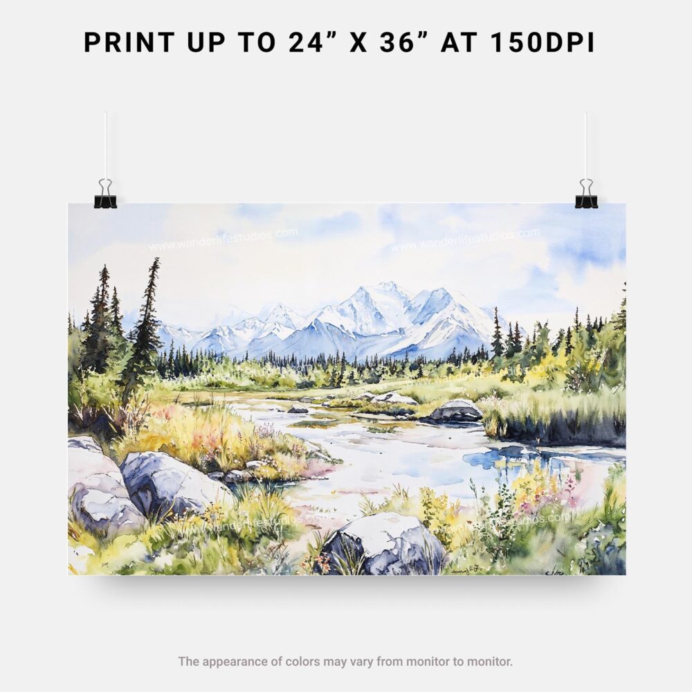 07 - Denali National Park Watercolor - Horizontal Art - Digital Download - Print Size.jpg 07 - Denali National Park Watercolor - Horizontal Art - Digital Download - Print Size.jpg