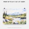 07 - Denali National Park Watercolor - Horizontal Art - Digital Download - Print Size.jpg