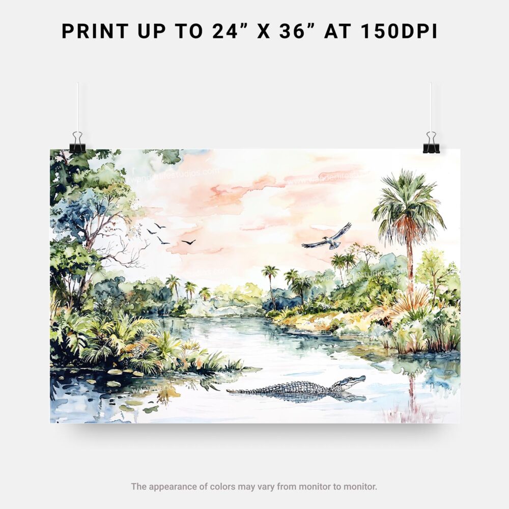 07 - Everglades National Park Watercolor - Horizontal Art - Digital Download - Print Size.jpg 07 - Everglades National Park Watercolor - Horizontal Art - Digital Download - Print Size.jpg