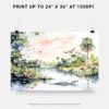 07 - Everglades National Park Watercolor - Horizontal Art - Digital Download - Print Size.jpg