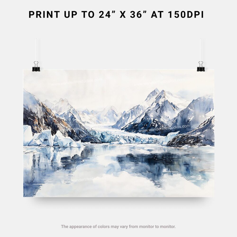 07 - Glacier Bay National Park Watercolor - Horizontal Art - Digital Download - Print Size.jpg 07 - Glacier Bay National Park Watercolor - Horizontal Art - Digital Download - Print Size.jpg