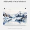 07 - Glacier Bay National Park Watercolor - Horizontal Art - Digital Download - Print Size.jpg