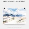 07 - Great Sand Dunes National Park Watercolor - Horizontal Art - Digital Download - Print Size.jpg