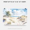 07 - Indiana Dunes National Park Watercolor - Horizontal Art - Digital Download - Print Size.jpg