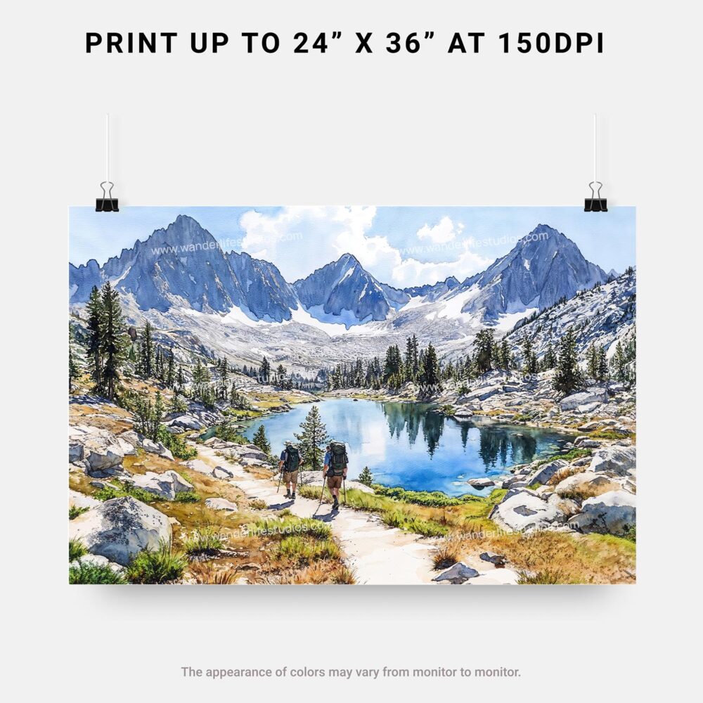 07 - Kings Canyon National Park Watercolor - Horizontal Art - Digital Download - Print Size.jpg 07 - Kings Canyon National Park Watercolor - Horizontal Art - Digital Download - Print Size.jpg