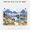 07 - Kings Canyon National Park Watercolor - Horizontal Art - Digital Download - Print Size.jpg