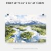 07 - Kobuk Valley National Park Watercolor - Horizontal Art - Digital Download - Print Size.jpg
