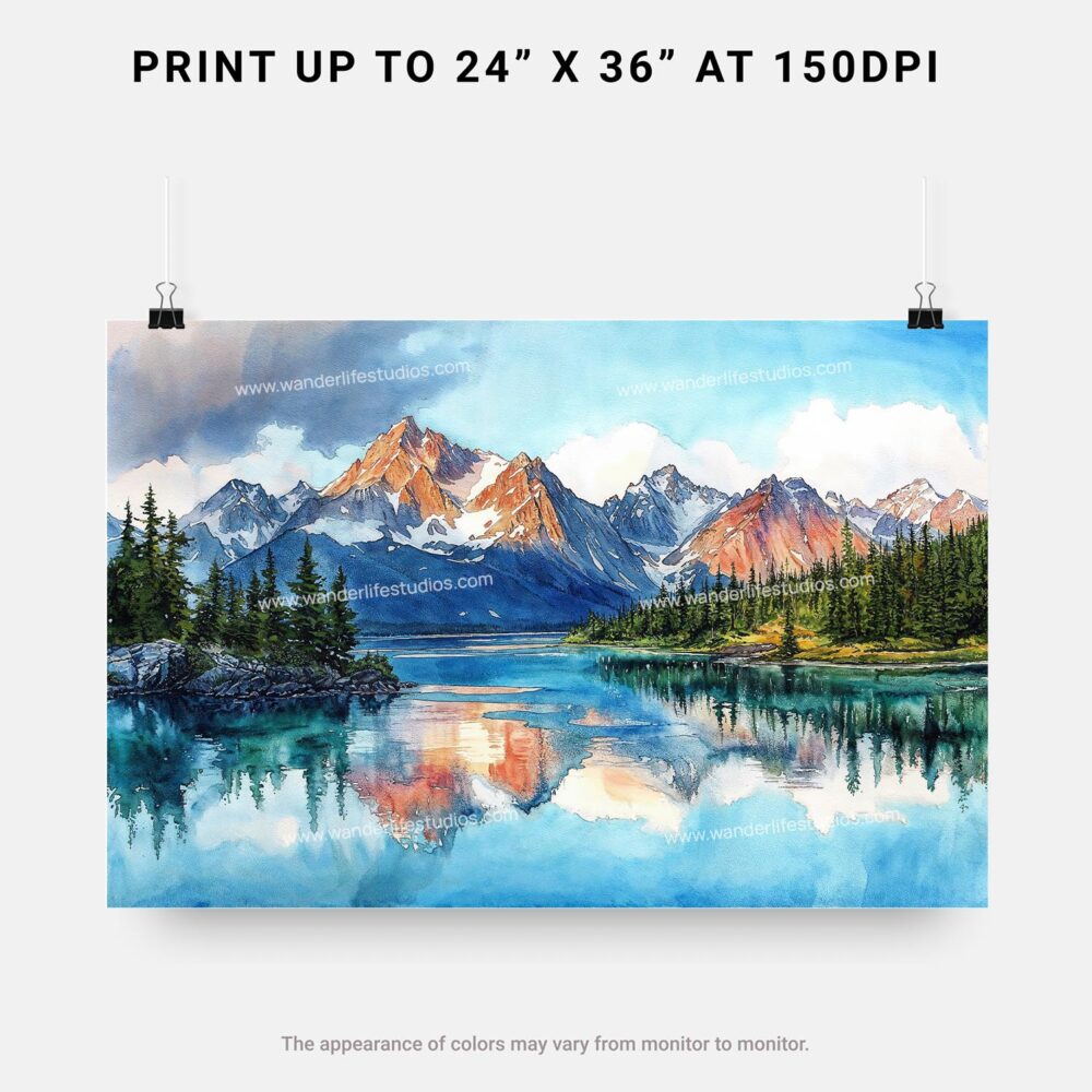 07 - Lake Clark National Park Watercolor - Horizontal Art - Digital Download - Print Size.jpg 07 - Lake Clark National Park Watercolor - Horizontal Art - Digital Download - Print Size.jpg