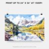 07 - Maroon Bells Aspen CO Watercolor - Horizontal Art - Digital Download - Print Size.jpg