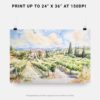 07 - Napa Valley Watercolor - Horizontal Art - Digital Download - Print Size.jpg