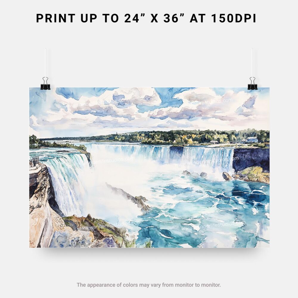 07 - Niagara Falls Watercolor - Horizontal Art - Digital Download - Print Size.jpg 07 - Niagara Falls Watercolor - Horizontal Art - Digital Download - Print Size.jpg