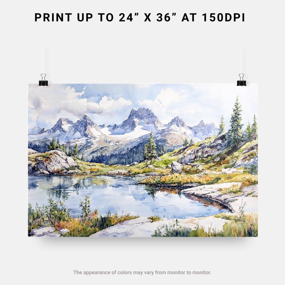 07 - North Cascades National Park Watercolor - Horizontal Art - Digital Download - Print Size.jpg 07 - North Cascades National Park Watercolor - Horizontal Art - Digital Download - Print Size.jpg