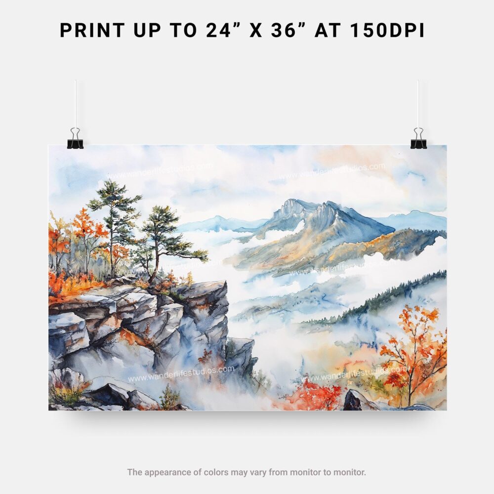 07 - Shenandoah National Park Watercolor - Horizontal Art - Digital Download - Print Size.jpg 07 - Shenandoah National Park Watercolor - Horizontal Art - Digital Download - Print Size.jpg