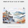 07 - Shenandoah National Park Watercolor - Horizontal Art - Digital Download - Print Size.jpg