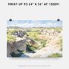 07 - Theodore Roosevelt National Park Watercolor - Horizontal Art - Digital Download - Print Size.jpg